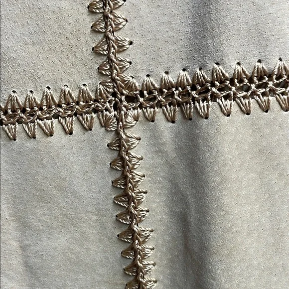 70's Vintage suede leather jacket. Boho style in pristine condition. - Picture 7 of 8